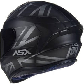 CAPACETE ASX DRAKEN UK INGLATERRA PRETO/CINZA