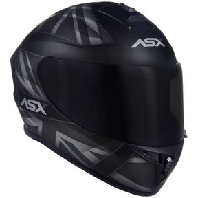 CAPACETE ASX DRAKEN UK INGLATERRA PRETO/CINZA