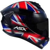 CAPACETE ASX DRAKEN UK INGLATERRA PRETO/VERMELHO/AZUL