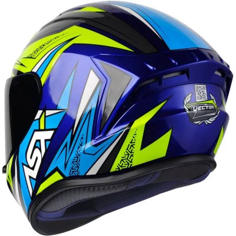 CAPACETE ASX DRAKEN VECTOR AZUL/AMARELO/CINZA