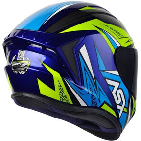 CAPACETE ASX DRAKEN VECTOR AZUL/AMARELO/CINZA