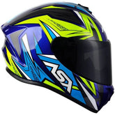 CAPACETE ASX DRAKEN VECTOR AZUL/AMARELO/CINZA