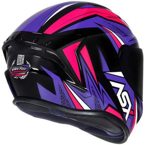 CAPACETE ASX DRAKEN VECTOR PRETO/LILAS/ROSA