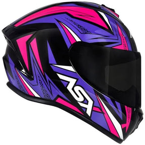 CAPACETE ASX DRAKEN VECTOR PRETO/LILAS/ROSA