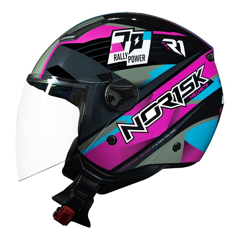 CAPACETE NORISK ORION R1 ROSA