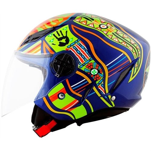 Capacete AGV Blade (Aberto) Five Continents Azul - Macaléo Capacetes