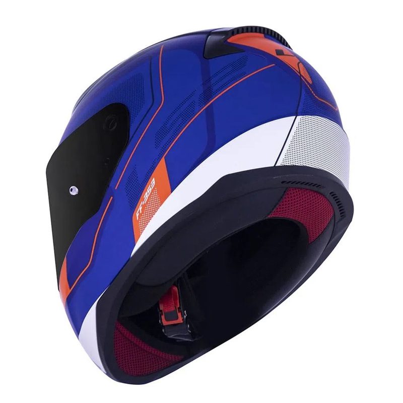 CAPACETE LS2 FF358 DRAZE BRANCO/AZUL/VERMELHO - Macaléo Capacetes