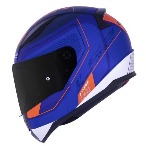 CAPACETE LS2 FF358 DRAZE BRANCO/AZUL/VERMELHO - Macaléo Capacetes