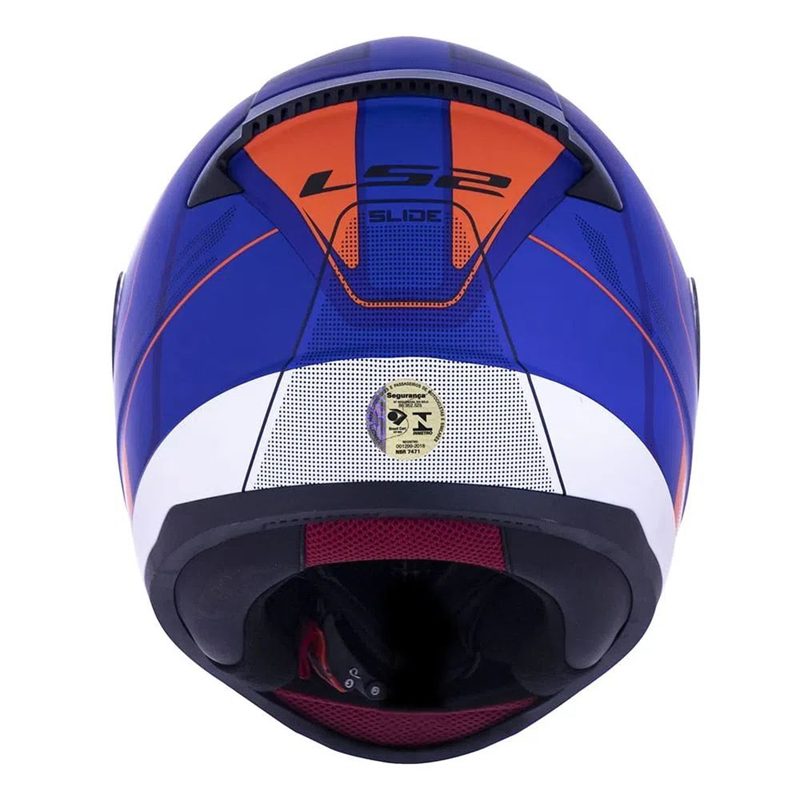 CAPACETE LS2 FF358 DRAZE BRANCO/AZUL/VERMELHO - Macaléo Capacetes