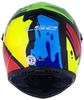 CAPACETE LS2 FF358 MASTERPIECE AMARELO/VERMELHO/ VERDE - Macaléo Capacetes