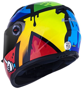 CAPACETE LS2 FF358 MASTERPIECE AMARELO/VERMELHO/ VERDE - Macaléo Capacetes