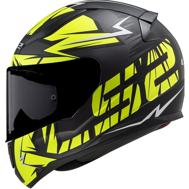 CAPACETE LS2 FF358 RAPID CROMO PRETO/AMARELO FOSCO - Macaléo Capacetes