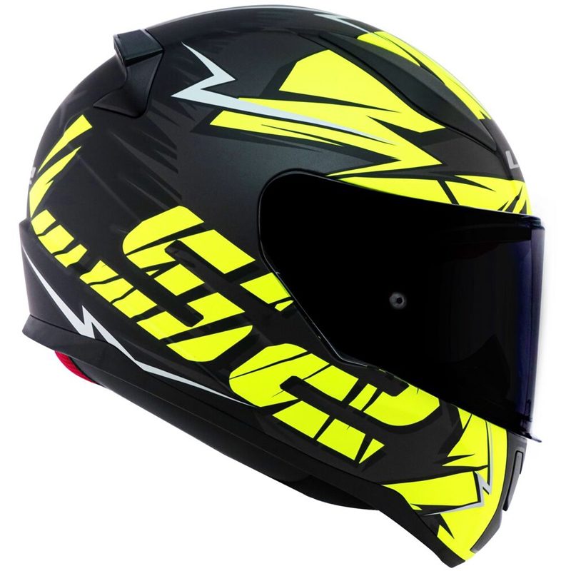 CAPACETE LS2 FF358 RAPID CROMO PRETO/AMARELO FOSCO - Macaléo Capacetes