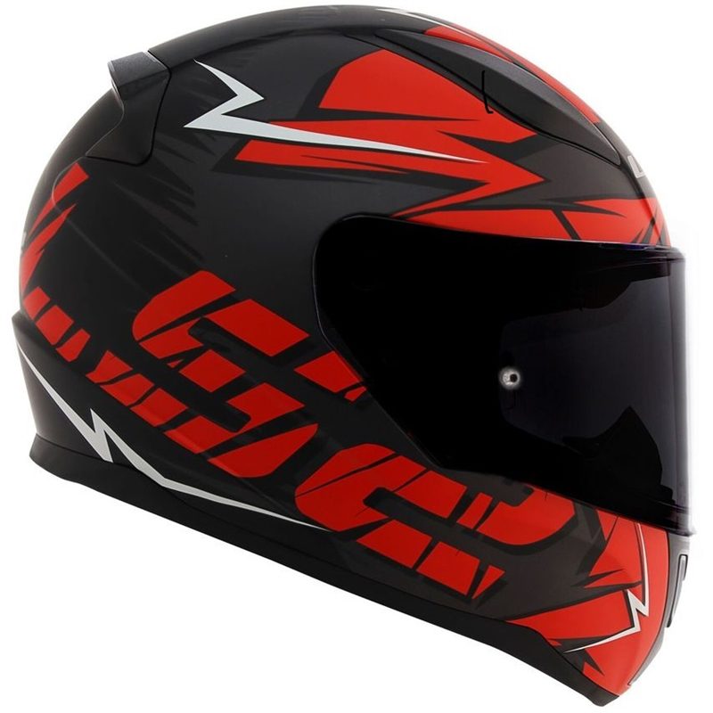 CAPACETE LS2 FF358 RAPID CROMO PRETO/VERMELHO FOSCO - Macaléo Capacetes