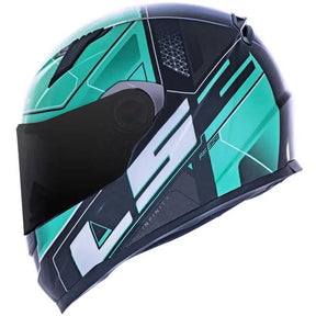 CAPACETE LS2 FF358 ULTRA PRETO/VERDE - Macaléo Capacetes