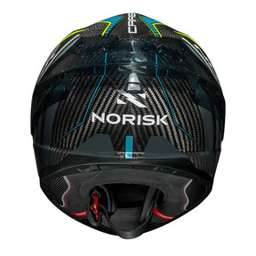 CAPACETE NORISK CARBON R TEAM AMARELO/AZUL - Macaléo Capacetes