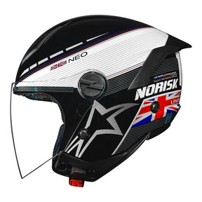 CAPACETE NORISK NEO GRAND PRIX UNITED KINGDOM - Macaléo Capacetes