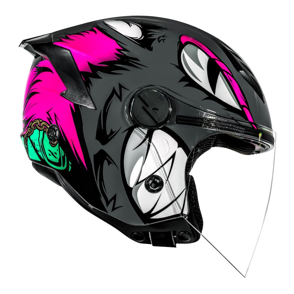 CAPACETE NORISK NEO HYENA ROSA - Macaléo Capacetes