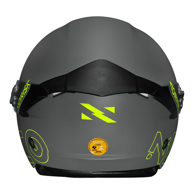 CAPACETE NORISK NEO MONOCOLOR CINZA - Macaléo Capacetes