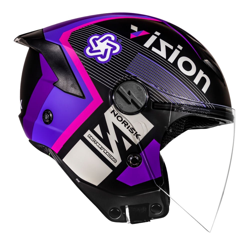 CAPACETE NORISK NEO VIZION ROXO - Macaléo Capacetes