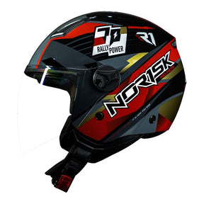 CAPACETE NORISK ORION R1 VERMELHO - Macaléo Capacetes