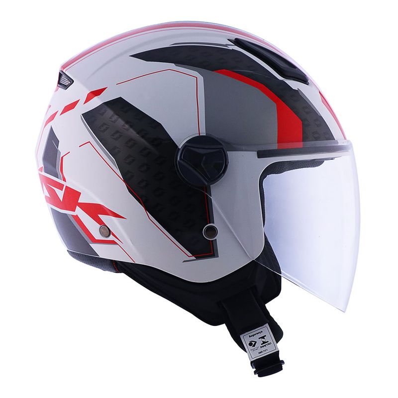 CAPACETE NORISK ORION START BRANCO - Macaléo Capacetes