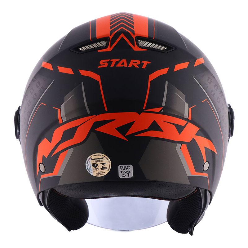 CAPACETE NORISK ORION START PRETO FOSCO - Macaléo Capacetes