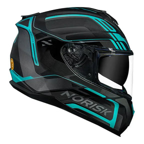 CAPACETE NORISK STRADA FLUX PRETO/AZUL - Macaléo Capacetes