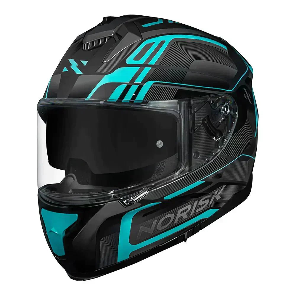 CAPACETE NORISK STRADA FLUX PRETO/AZUL - Macaléo Capacetes