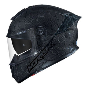 CAPACETE NORISK VIPER GT SNAKE CARBON PRETO - Macaléo Capacetes